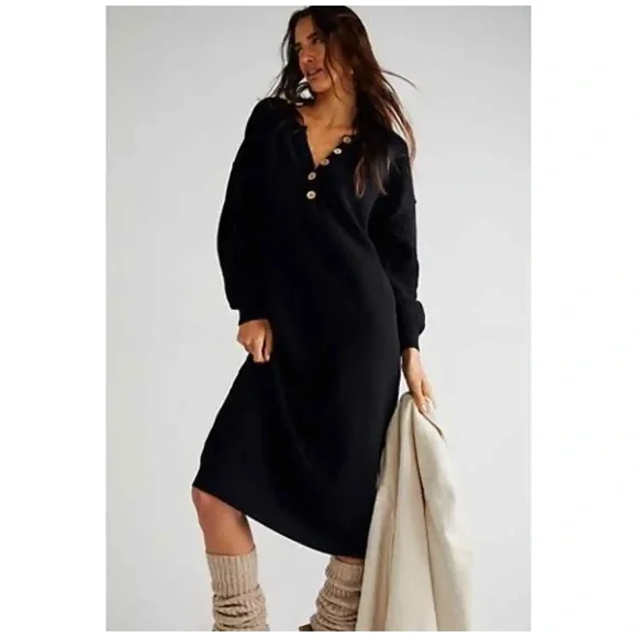 hailee sweater midi dress Free People | Dresses | Free People Hailee Sweater Midi Dress
